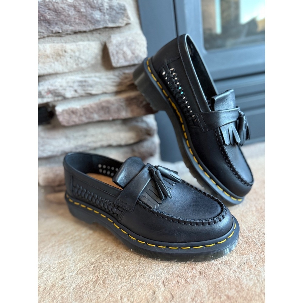 Doc Martens Adrian Woven Tassel Leather Loafer Ladies 7 Shoes Mens 6 Comfort Lux